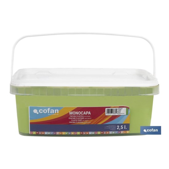 PINTURA PLÁSTICA MONOCAPA Manzana (2,5 LT)