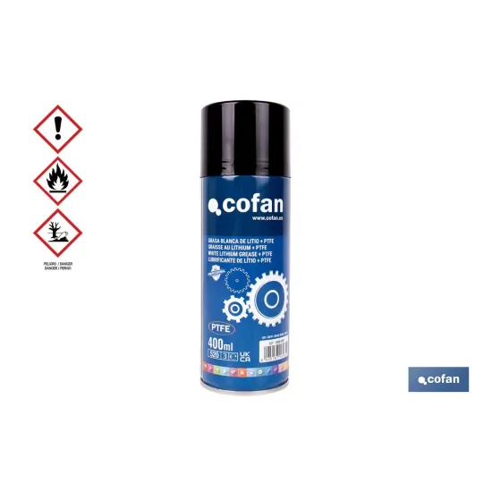 Comprar GRASA BLANCA DE LITIO+PTFE 400 ML ( Cofan | almacendeferreteriacor.es