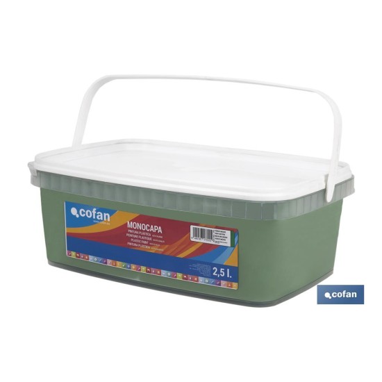 PINTURA PLÁSTICA MONOCAPA Verde Medio (2,5 LT)