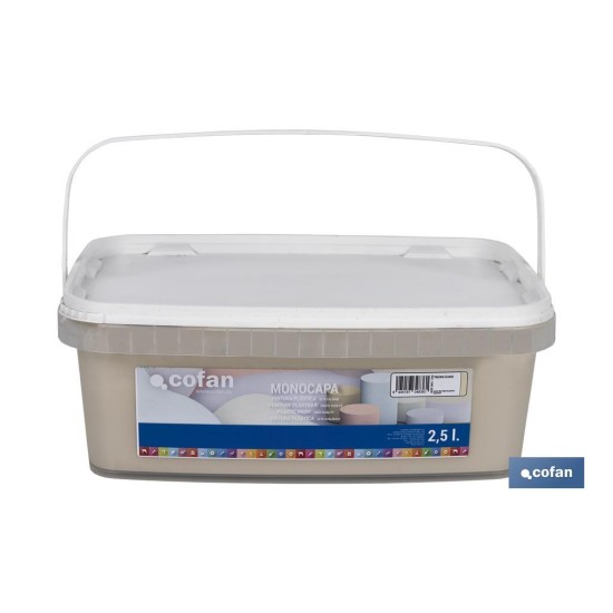 PINTURA PLÁSTICA MONOCAPA PIEDRA SUAVE 2,5 L