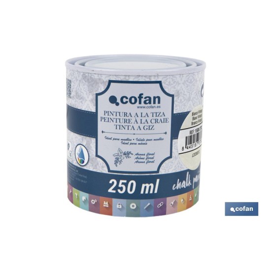 PINTURA A LA TIZA, CHALK PAINT, BLANCO VINTAGE 250 ML