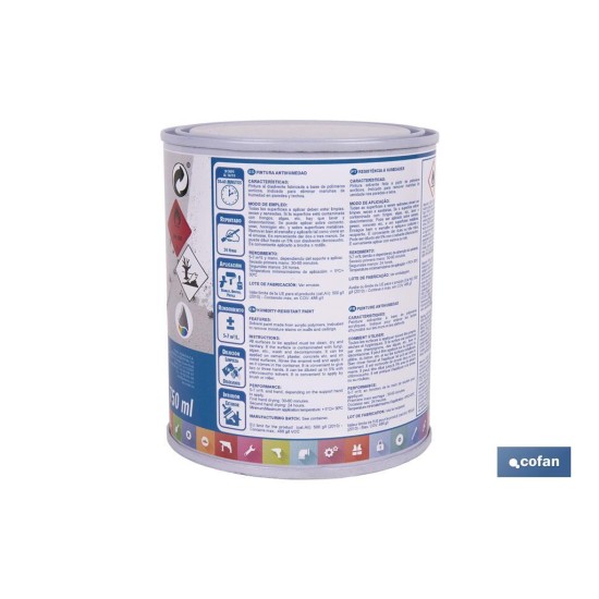 PINTURA ANTIHUMEDAD SINTÉTICA (750 ML)  BLANCO SATINADO