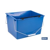 CUBETA 16 L. AZUL CON REJILLA 2 ASAS