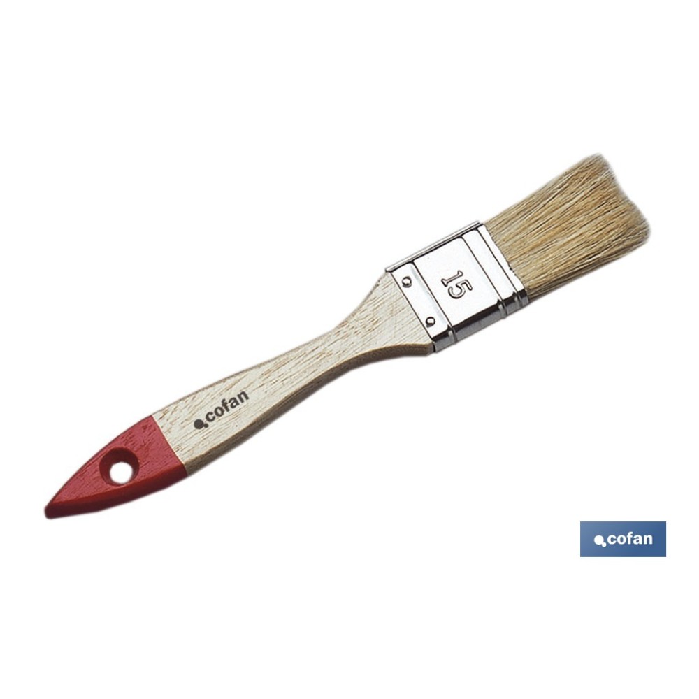 PALETINA TRIPLE 30 MM CON MANGO DE MADERA Nº 15