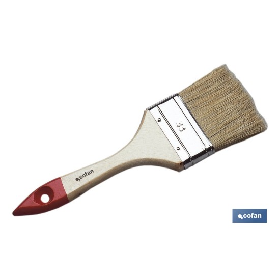 PALETINA TRIPLE 70 MM CON MANGO DE MADERA Nº 33