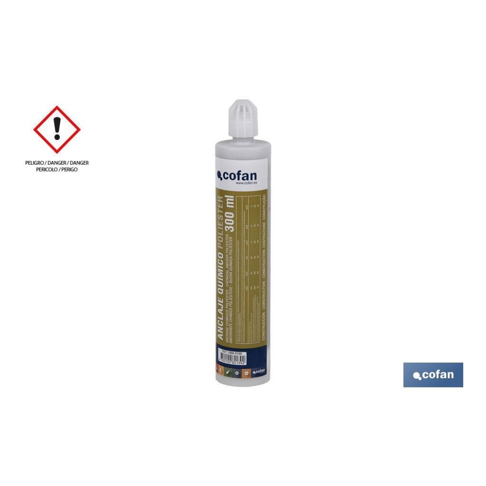 ANCLAJE QUIMICO POLIESTER S/ESTIRENO 300ML