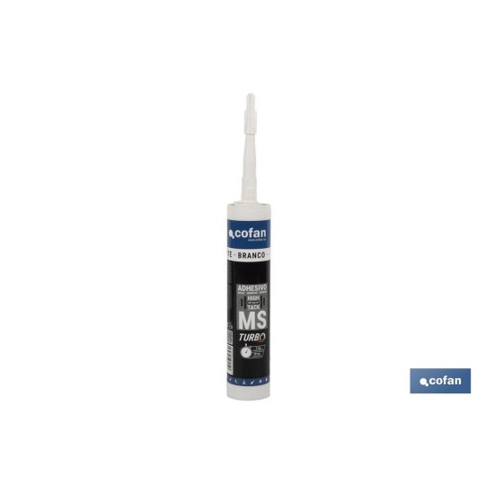 ADHESIVO MS TURBO HIGH TACK 290 ML BLANCO