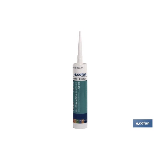 SILICONA ÁCIDA SANITARIA 300 ML BLANCO