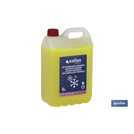 ANTICONGELANTE G-12 50% ORGÁNICO AMARILLO 5 L