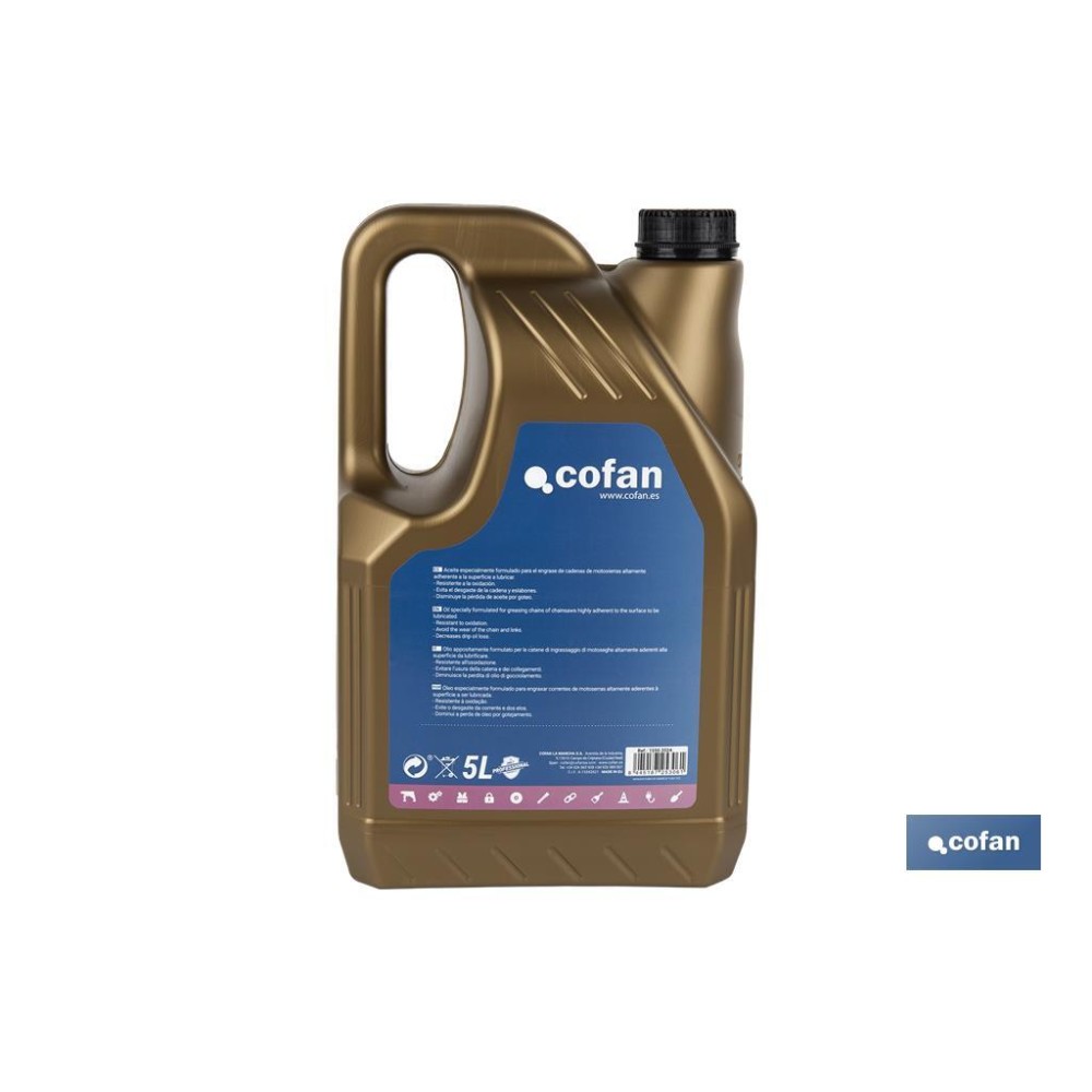 ACEITE ESPECIAL CADENAS MOTOSIERRA 5L