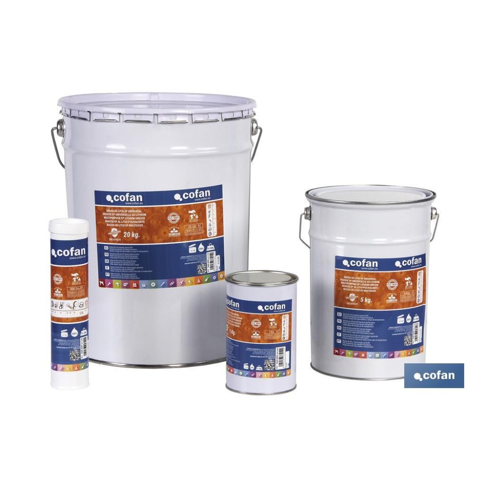 CARTUCHO GRASA LITIO ISO 6743/9  EP 400 GR