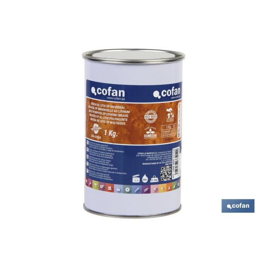 GRASA LITIO ISO 6743/9 EP ENVASE 1 KG