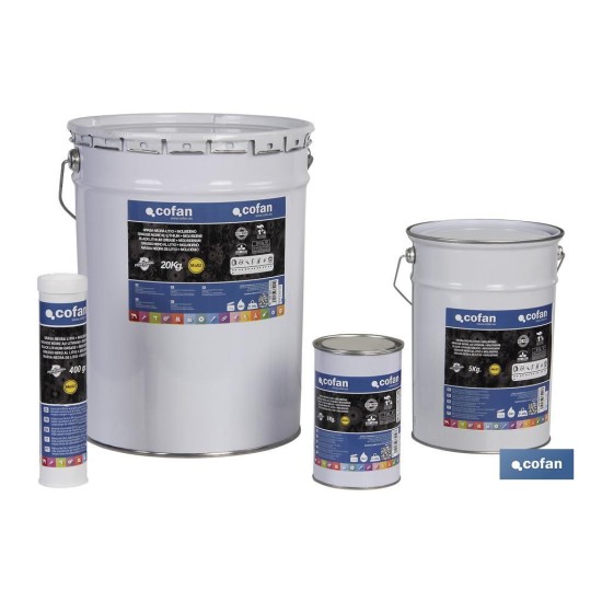 CARTUCHO GRASA NEGRA LITIO+MOLIBDENO 400 grs