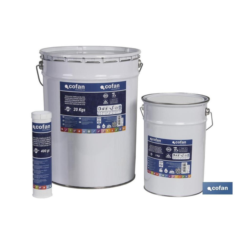 CARTUCHO GRASA AZUL COMPLEJA LITIO 400 grs