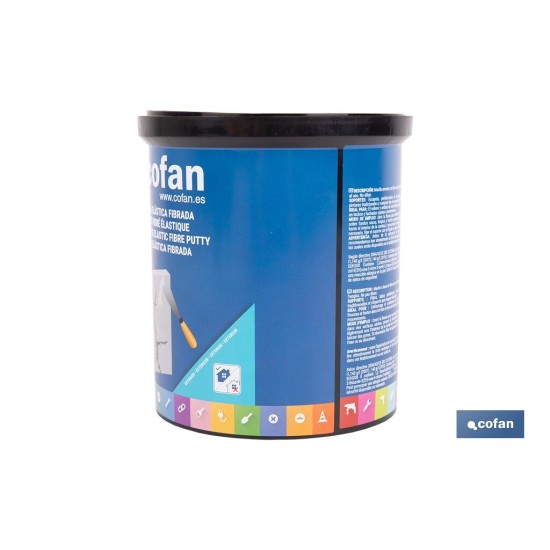 MASILLA ELÁSTICA FIBRADA PARA EXTERIOR 1 KG