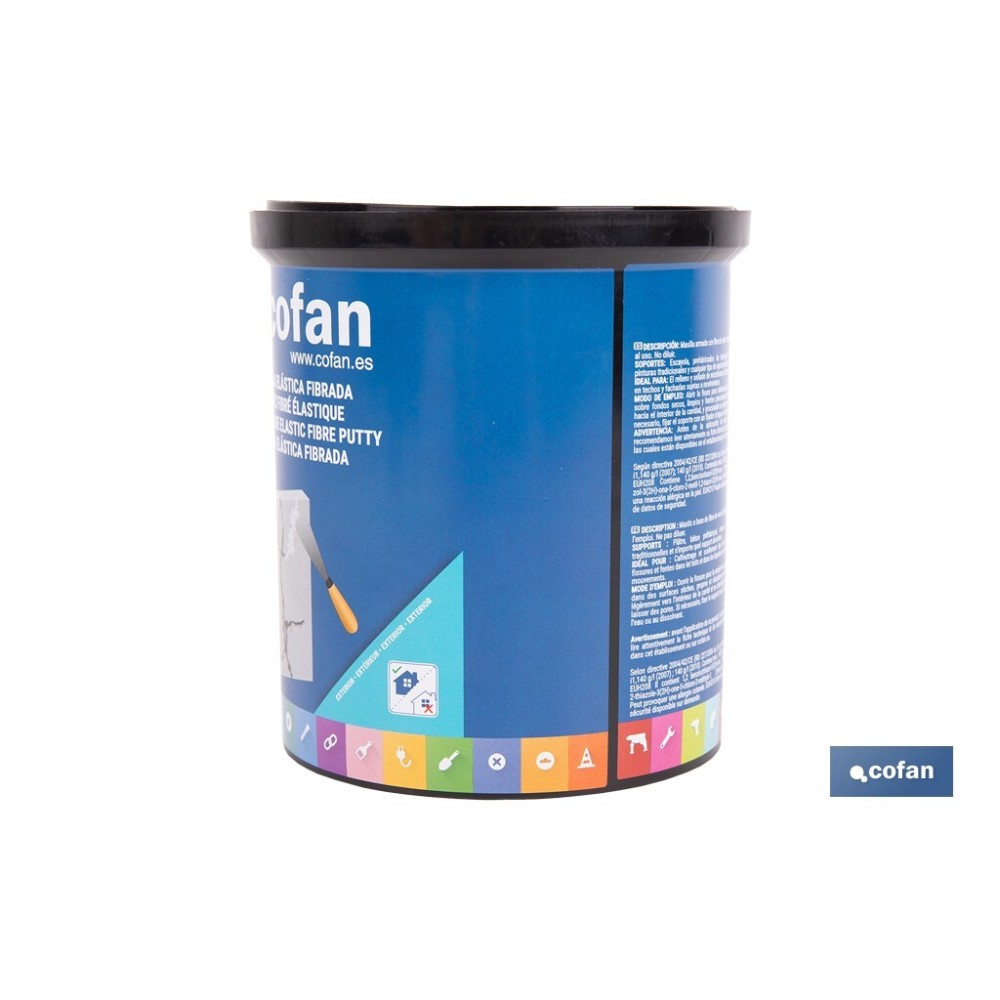 MASILLA ELÁSTICA FIBRADA PARA EXTERIOR 1 KG