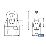 SUJETACABLES DIN-741 ZINCADO M-3-4 Venta unitaria