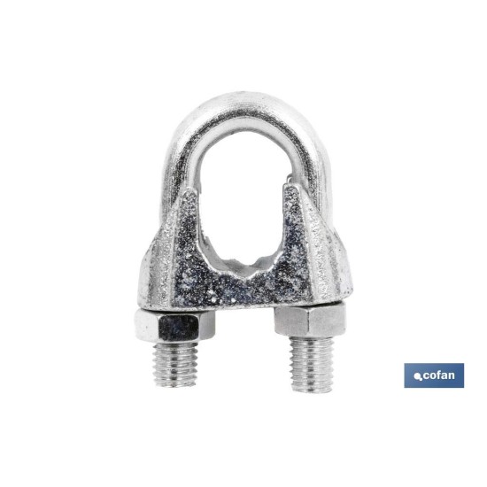SUJETACABLES DIN-741 ZINCADO M-5