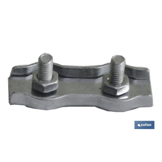 SUJETACABLES PLANOS DOBLE M-8 Venta unitaria