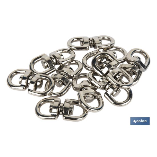 TORNIQUETE GIRATORIO NIQUELADO 10X10mm Venta unitaria