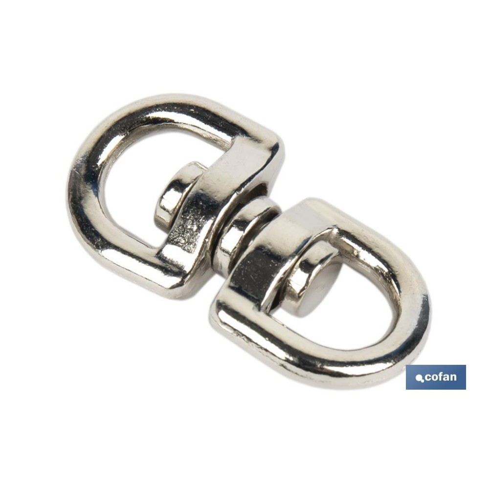 TORNIQUETE GIRATORIO   NIQUELADO 13X13mm