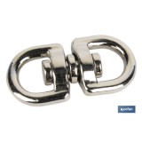 TORNIQUETE  GIRATORIO NIQUELADO 20X20mm Venta unitaria
