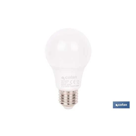 Comprar BOMBILLA LED CLASSIC E27 8 W 806 LM Cofan | almacendeferreteriacor.es