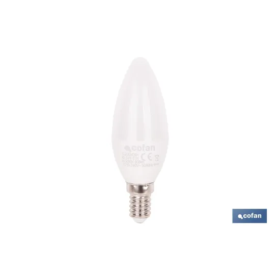 Comprar BOMBILLA LED VELA 6.5 W E14 806 LM  Cofan | almacendeferreteriacor.es