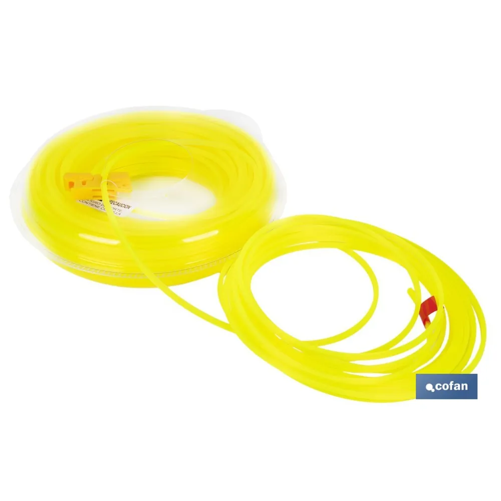 Comprar HILO CUADRADO DE NYLON PARA DESBROZ Cofan | almacendeferreteriacor.es