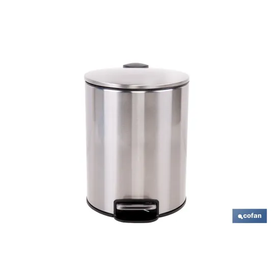 Comprar CUBO DE BASURA DE ACERO CON PEDAL Y Cofan | almacendeferreteriacor.es