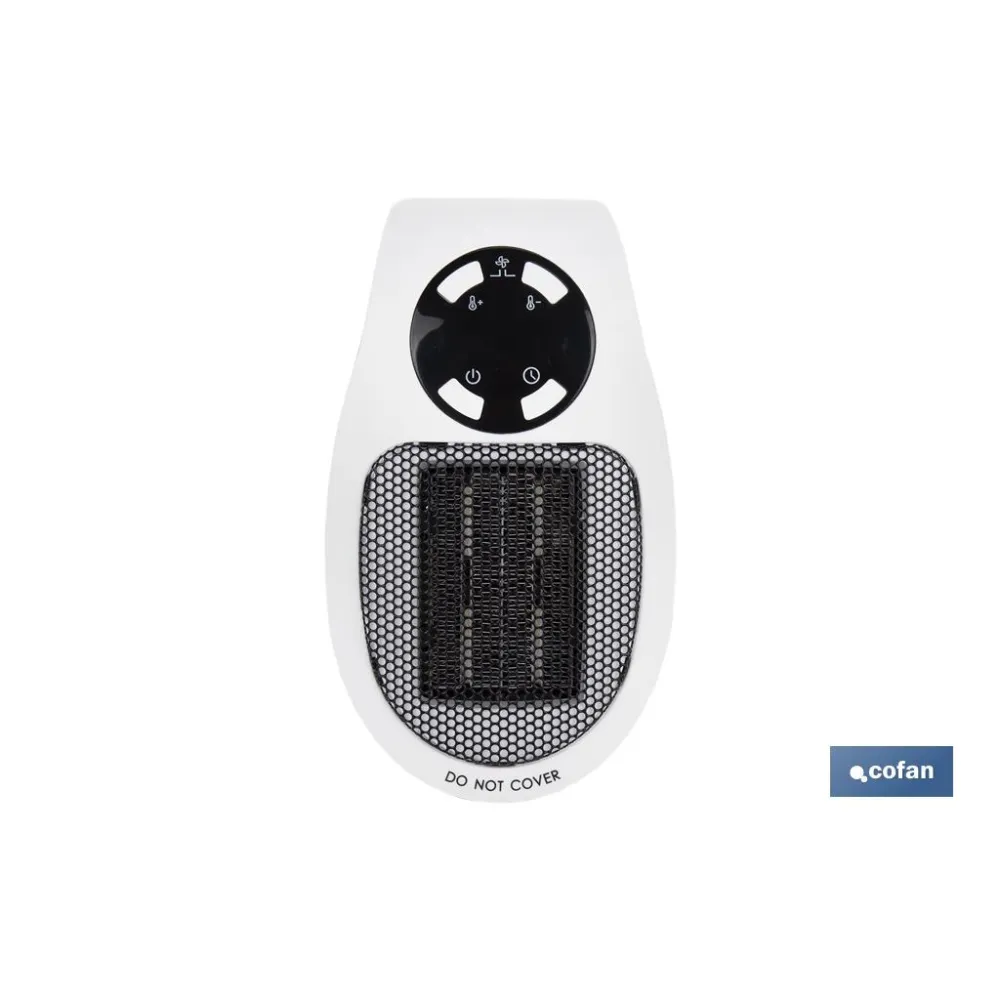 CALEFACTOR CERAMICO DE ENCHUFE CON MANDO A DISTANCIA 500 W