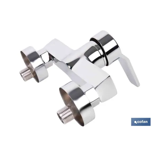 GRIFO MONOMANDO PARA DUCHA COLOR INOX. 40 MM