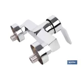 GRIFO MONOMANDO PARA DUCHA COLOR INOX. 40 MM
