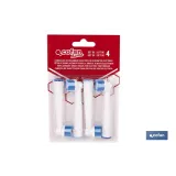 SET DE 4 CABEZALES DE REPUESTO PARA CEPILLO DE DIENTES ELÉCTRICO