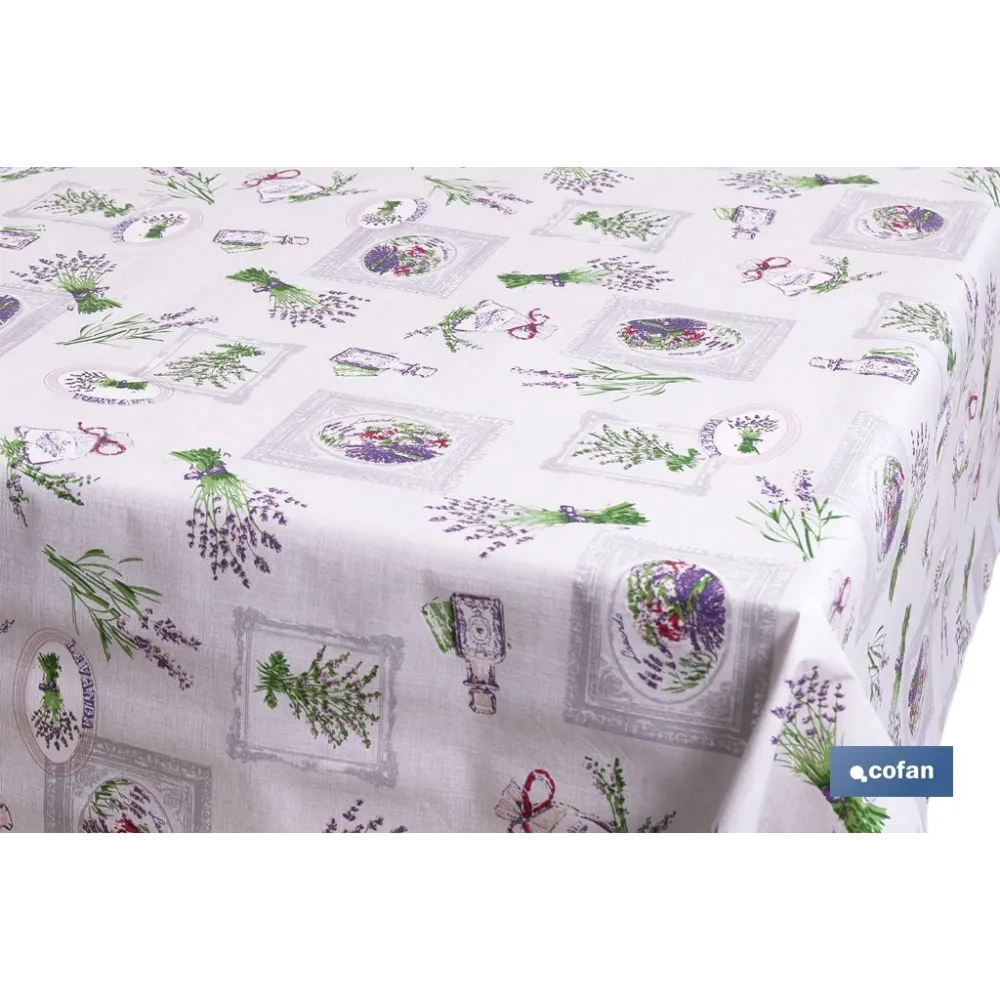 ROLLO DE HULE DISEÑO LAVANDA 1,40 x 25 M