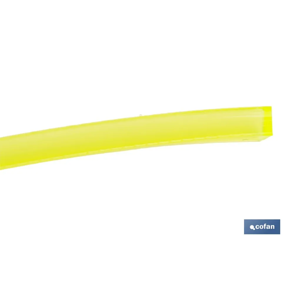 HILO CUADRADO DE NYLON PARA DESBROZADORA 67 M X 2,4 MM