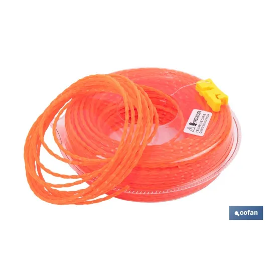 HILO HELICOIDAL DE NYLON PARA DESBROZADORA 54 M X 3 MM