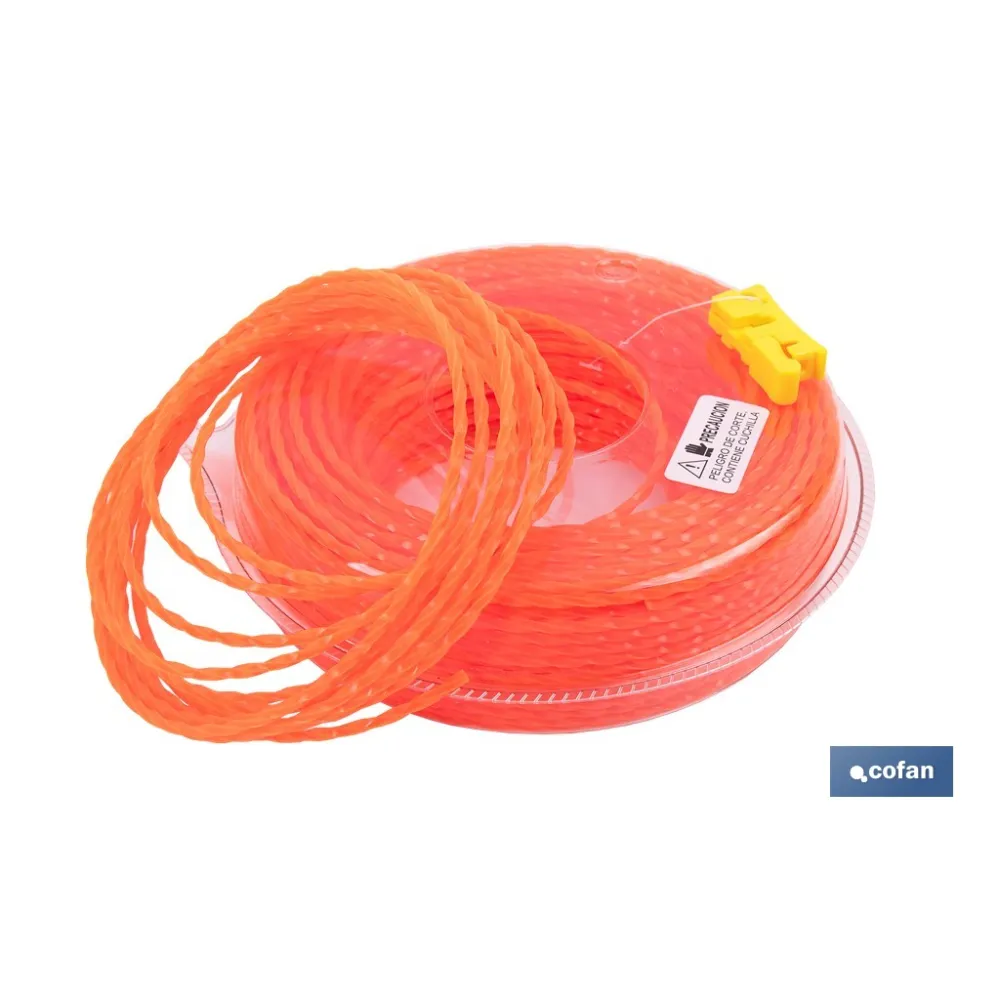 HILO HELICOIDAL DE NYLON PARA DESBROZADORA 54 M X 3 MM