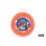 HILO HELICOIDAL DE NYLON PARA DESBROZADORA 25 M X 4 MM