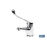 GRIFO DE LAVABO MONOMANDO CON MANETA HIGIENICA