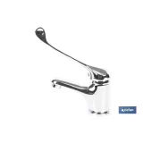 GRIFO DE LAVABO MONOMANDO CON MANETA HIGIENICA