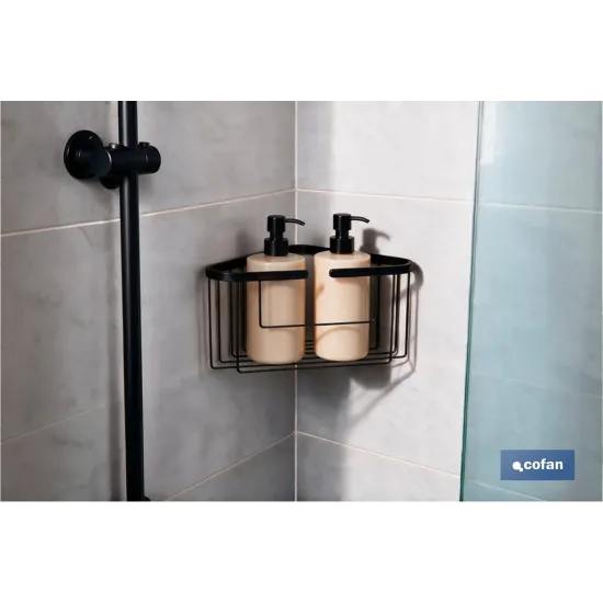 CESTA RINCONERA DE BAÑO DE ACERO INOXIDABLE 304 29 X 18 X 14 CM