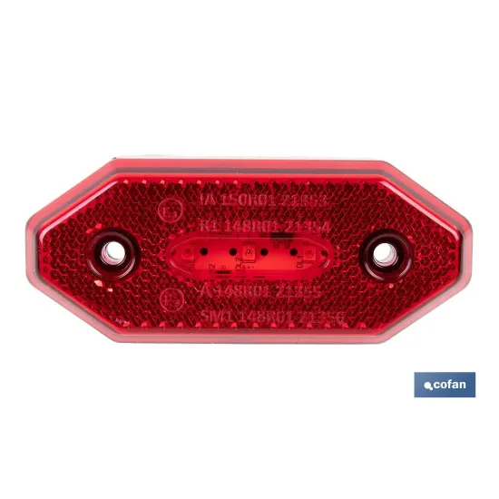 LUZ TRASERA LED CON REFLECTOR 12V/24V ROJA