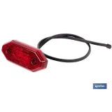 LUZ TRASERA LED CON REFLECTOR 12V/24V ROJA