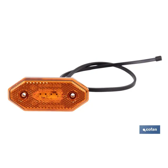 LUZ LATERAL LED CON REFLECTOR 12V/24V NARANJA