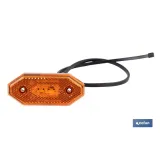 LUZ LATERAL LED CON REFLECTOR 12V/24V NARANJA