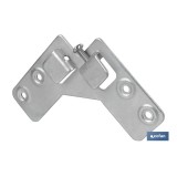 COLGADOR ESCUADRA DOBLE ZINCADO 59X59 MM