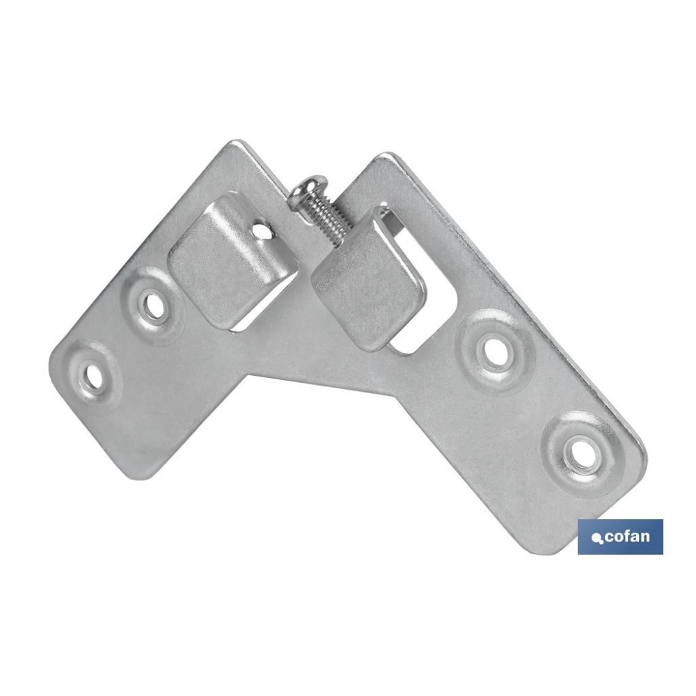 COLGADOR ESCUADRA DOBLE ZINCADO 59X59 MM VENTA UNITARIA
