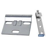 SET COLGADOR DE ARMARIO ZINCADO 60 MM