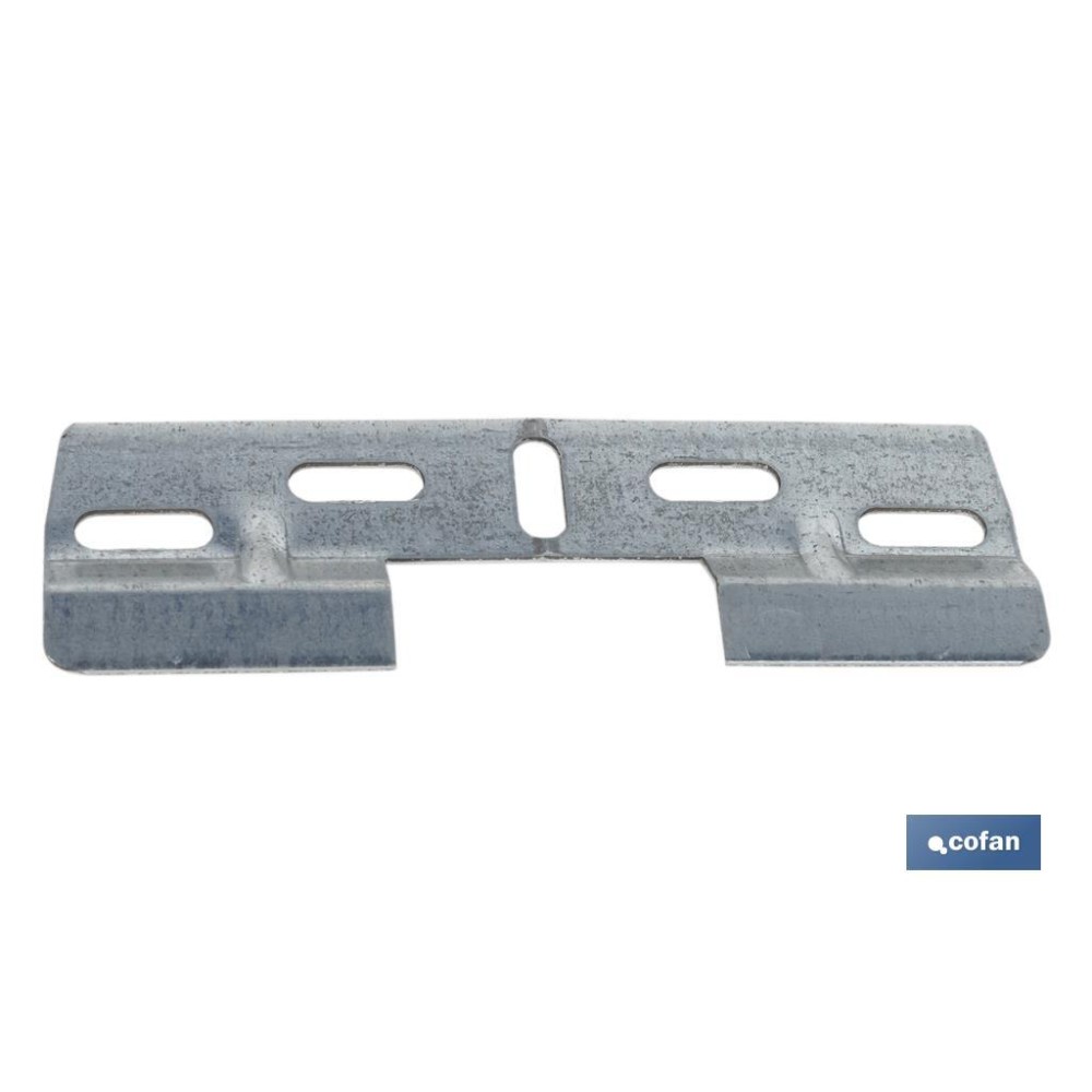 PLACA COLGADOR DOBLE 130 MM CON HUECO 42 MM VENTA UNITARIA